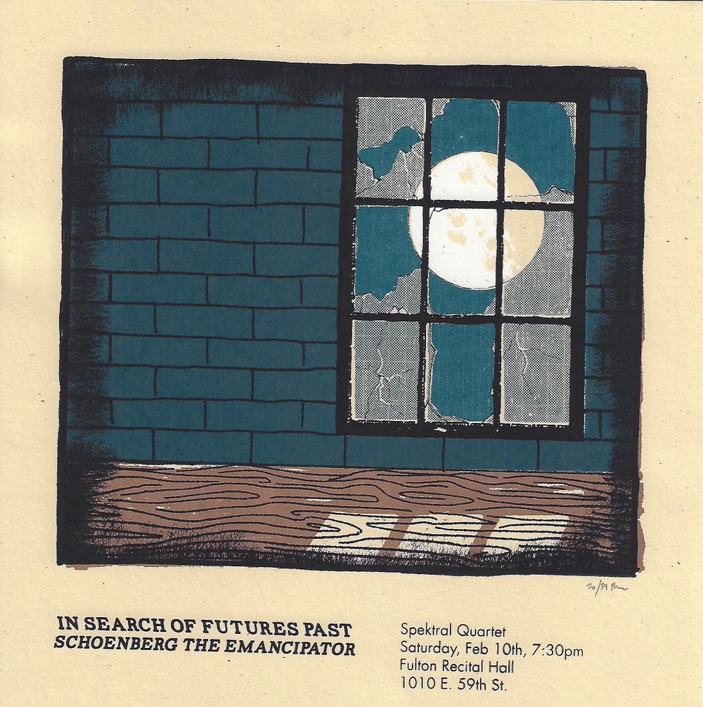 Hand-screened Concert Posters — Spektral Quartet